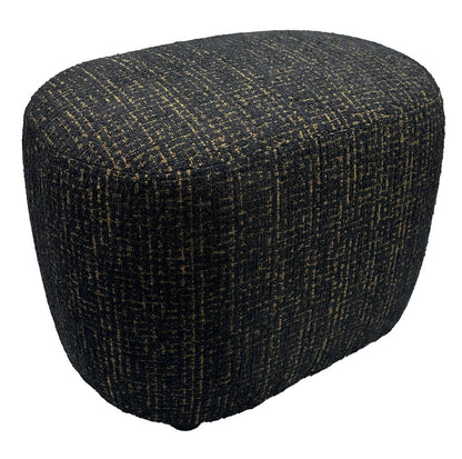 Amaro Accent Ottoman - Gold & Black