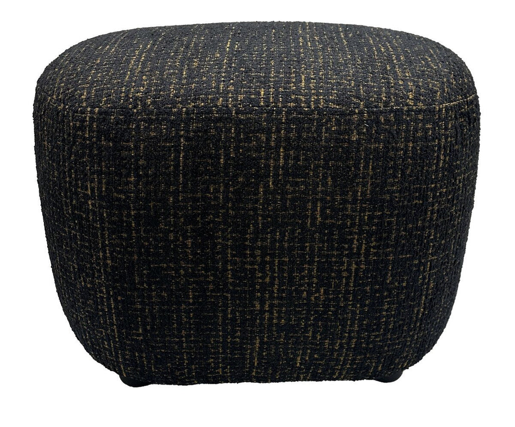 Amaro Accent Ottoman - Gold & Black