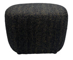 Amaro Accent Ottoman - Gold & Black