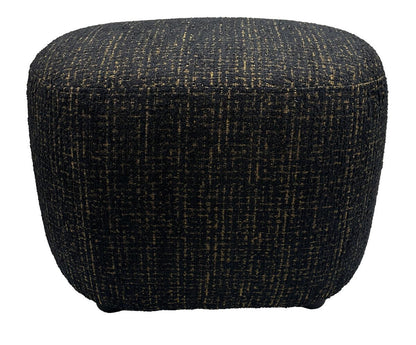 Amaro Accent Ottoman - Gold & Black