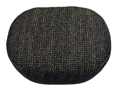 Amaro Accent Ottoman - Gold & Black
