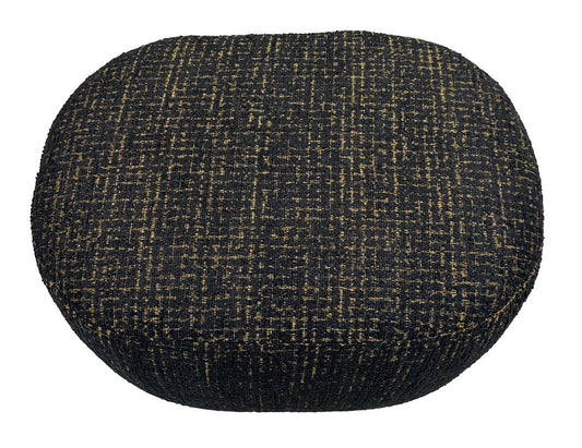 Amaro Accent Ottoman - Gold & Black
