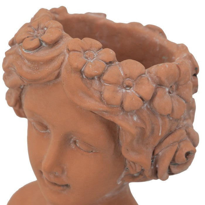 Terracotta Visage Head Planter