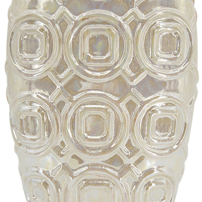 SHELBY SHORT IRIDESCENT GLAZE CERAMIC VASE
