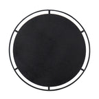 Round Antique Mirror with Metal Frame