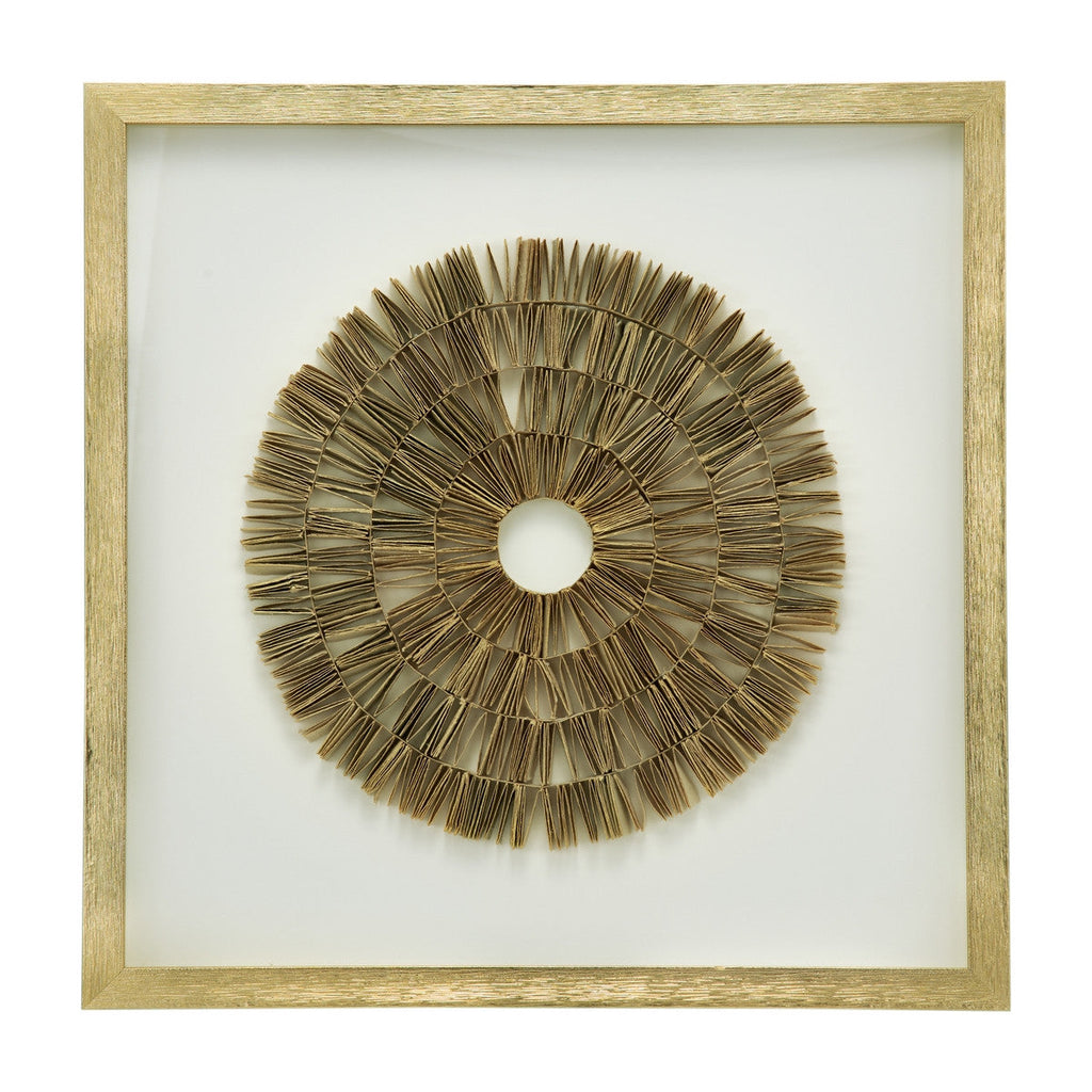 GOLD RICE PAPER SHADOW BOX