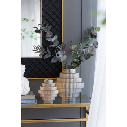 Glass Vase Set/2 - Amber