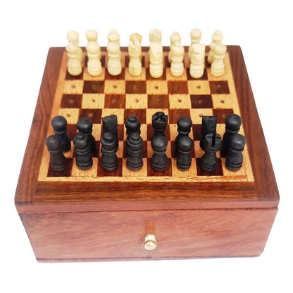 Mini Wooden Chess Set