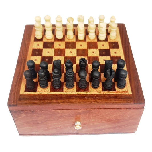 Mini Wooden Chess Set