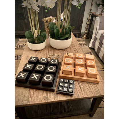 Large Natural Wooden Tic Tac Toe