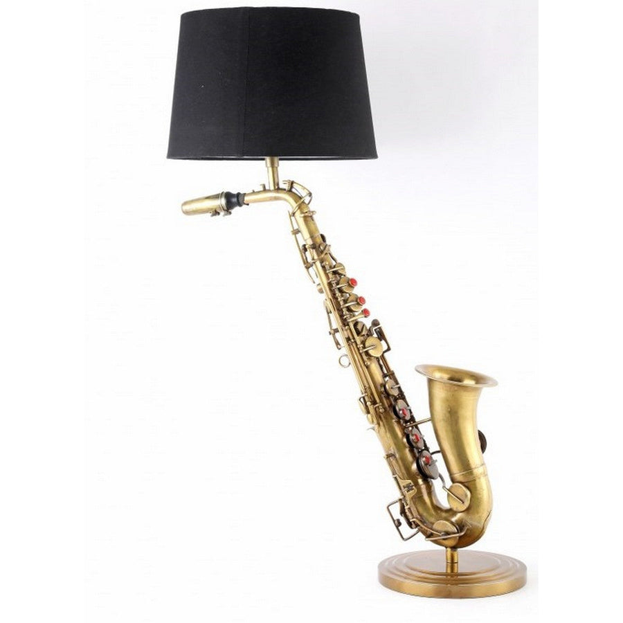Brass saxophone lamp — luxury floor lamp NZ | Ayra Rose