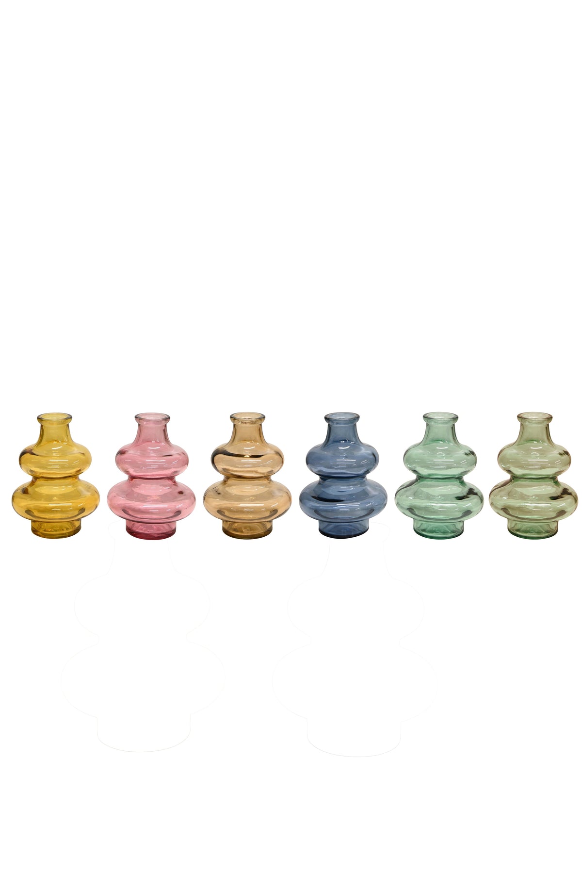 Fletcher Set S/6 Multi Colours recycled glass