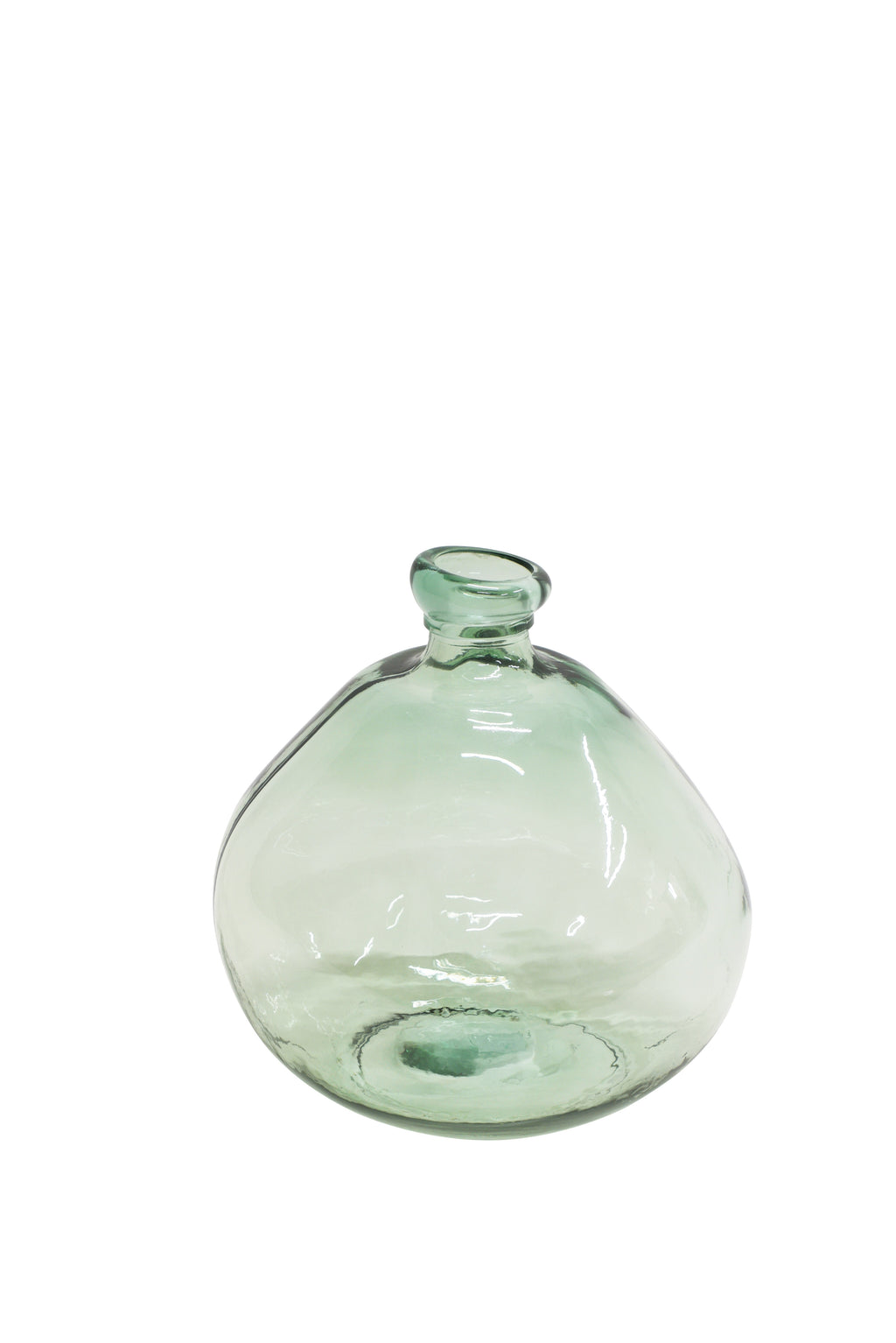 Ambro Bottle 32cm Natural Green glass vase
