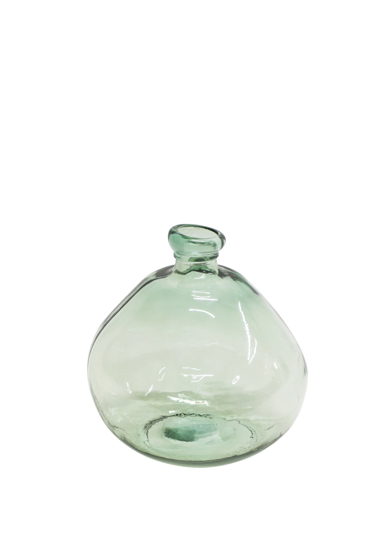 Ambro Bottle 32cm Natural Green glass vase