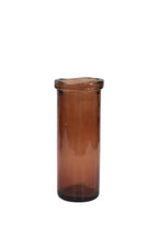 Rosa Tall 28cm Deep Orange glass vase
