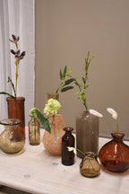 Tate Vase 18.5cm Cinnamon styled
