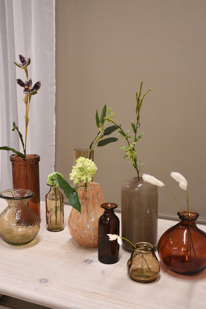 Tate Vase 18.5cm Cinnamon styled