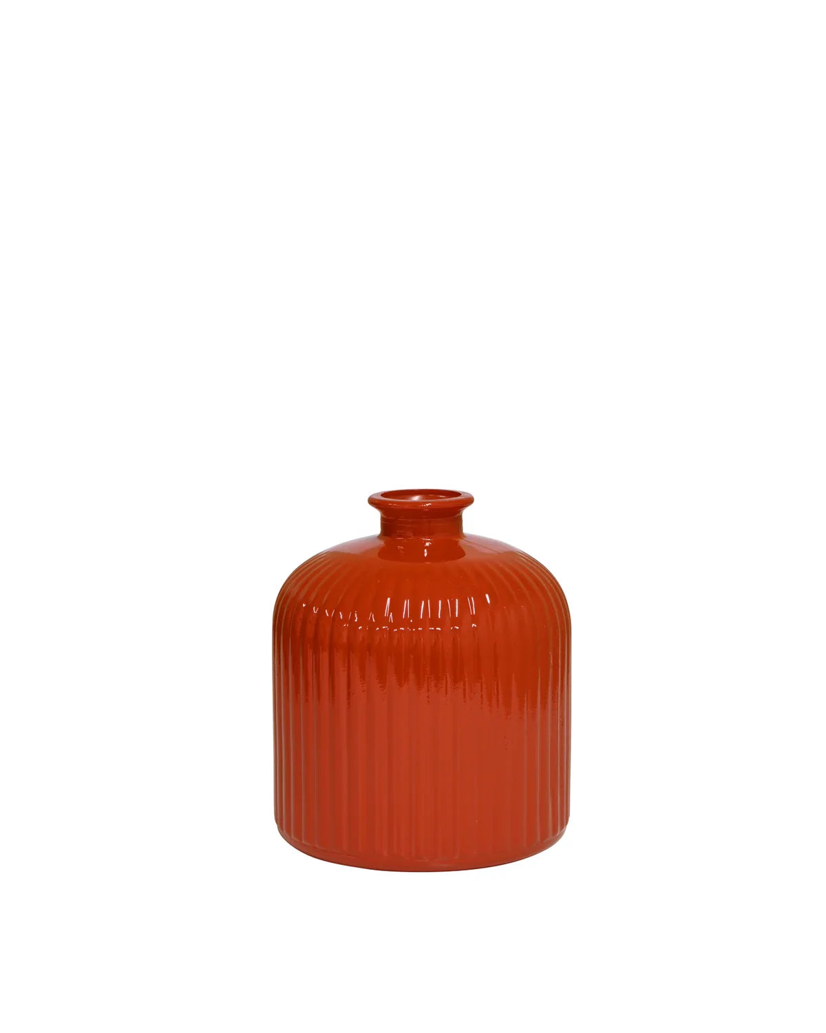 Quita Fluted Bottle 18cm - Solid Burnt Orange Set/2