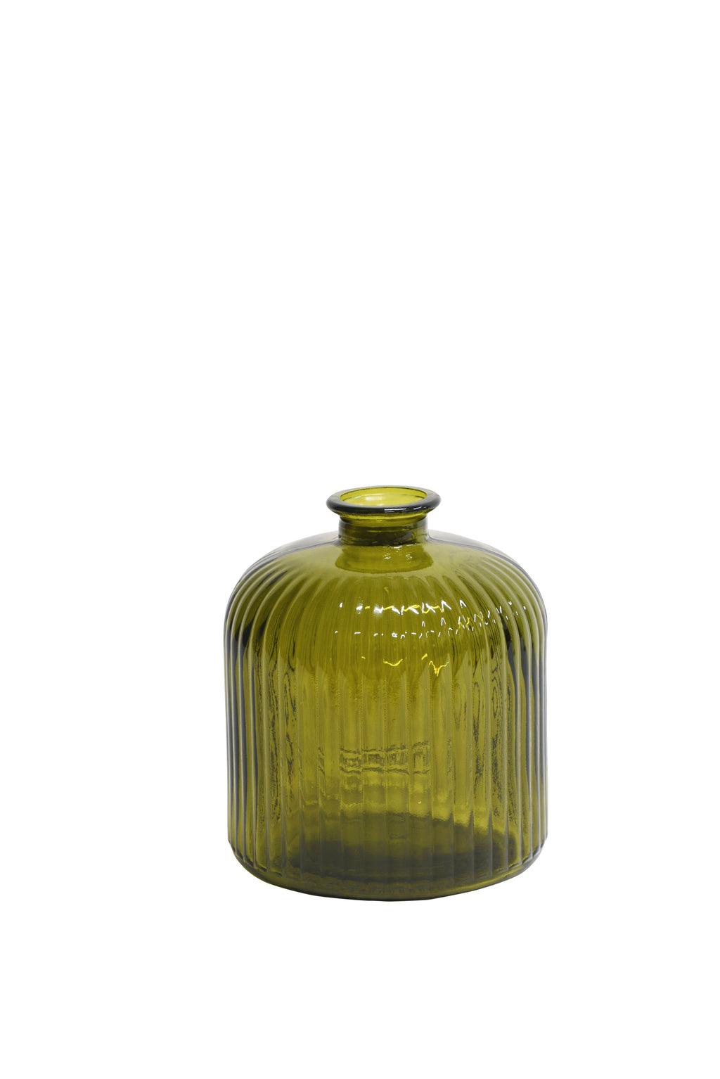 Quita Fluted Bottle 18cm Khaki Olive