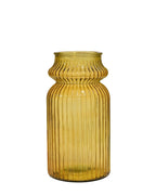 Quita Waisted Fluted Bottle 28cm Ochre