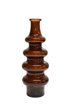 Minerva Tall Bottle Dark Earth recycled glass vase