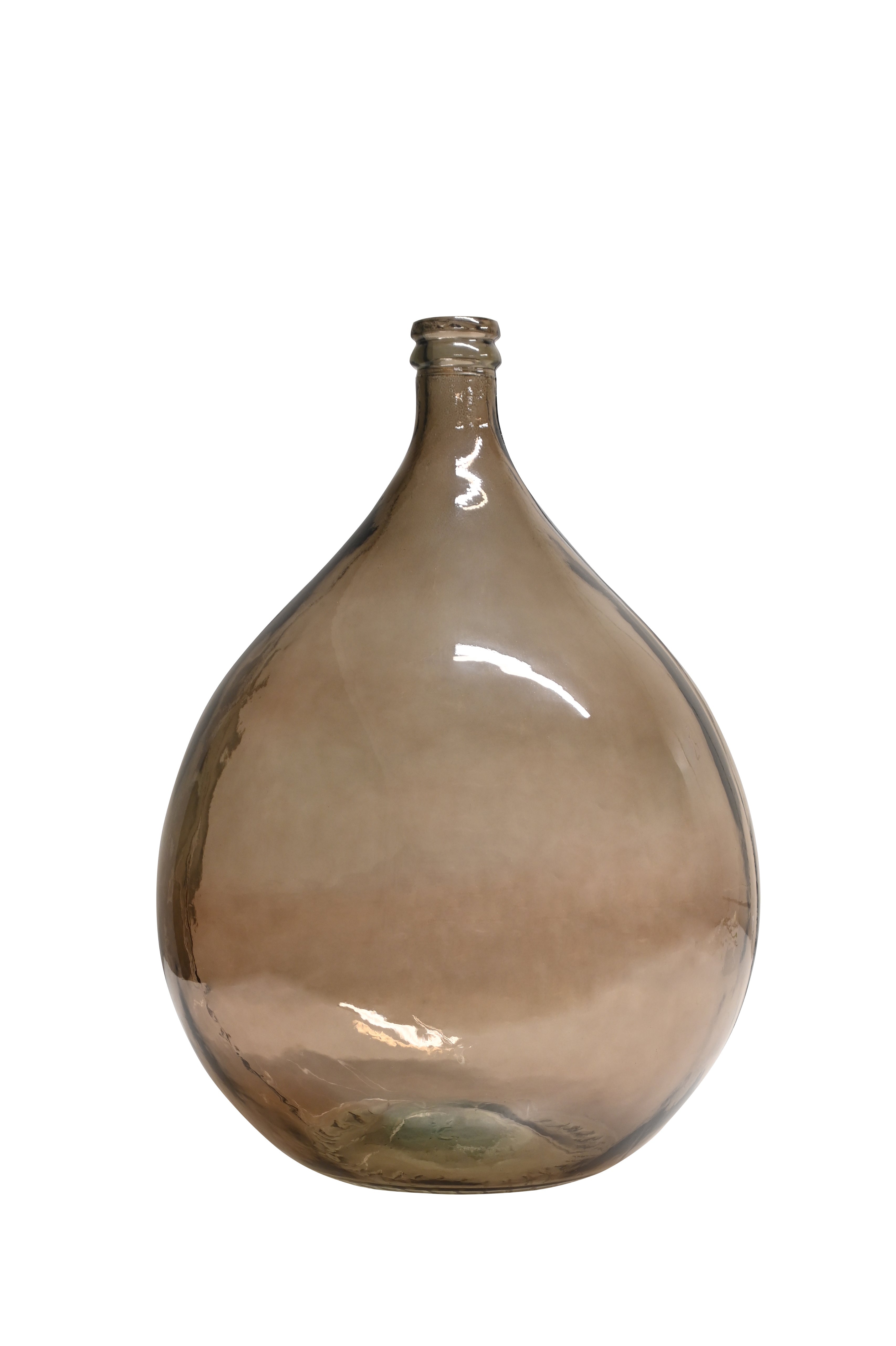 Alzira Bottle Large 56cm Sesame glass vase