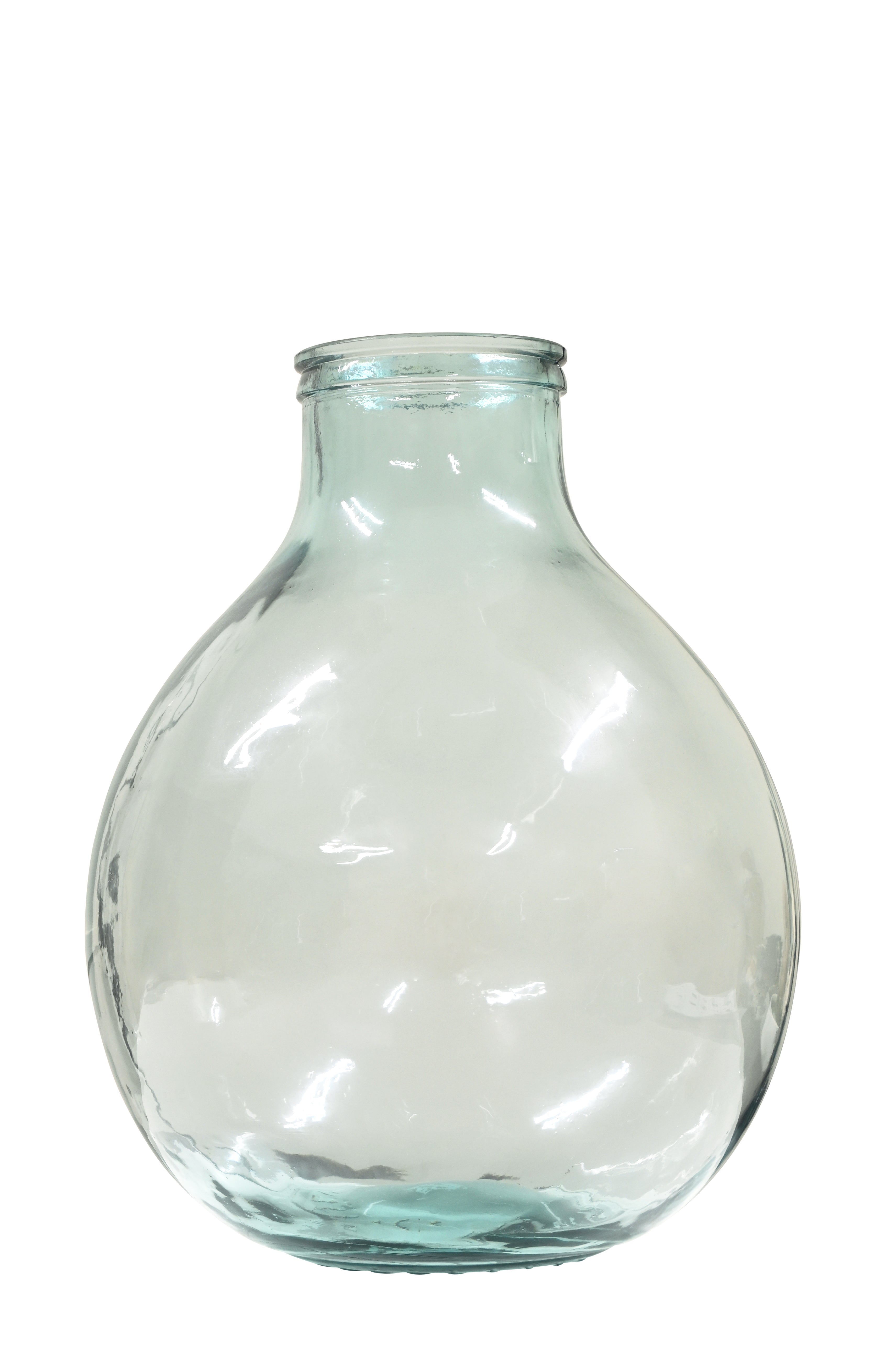 Fiore Bottle Clear glass vase