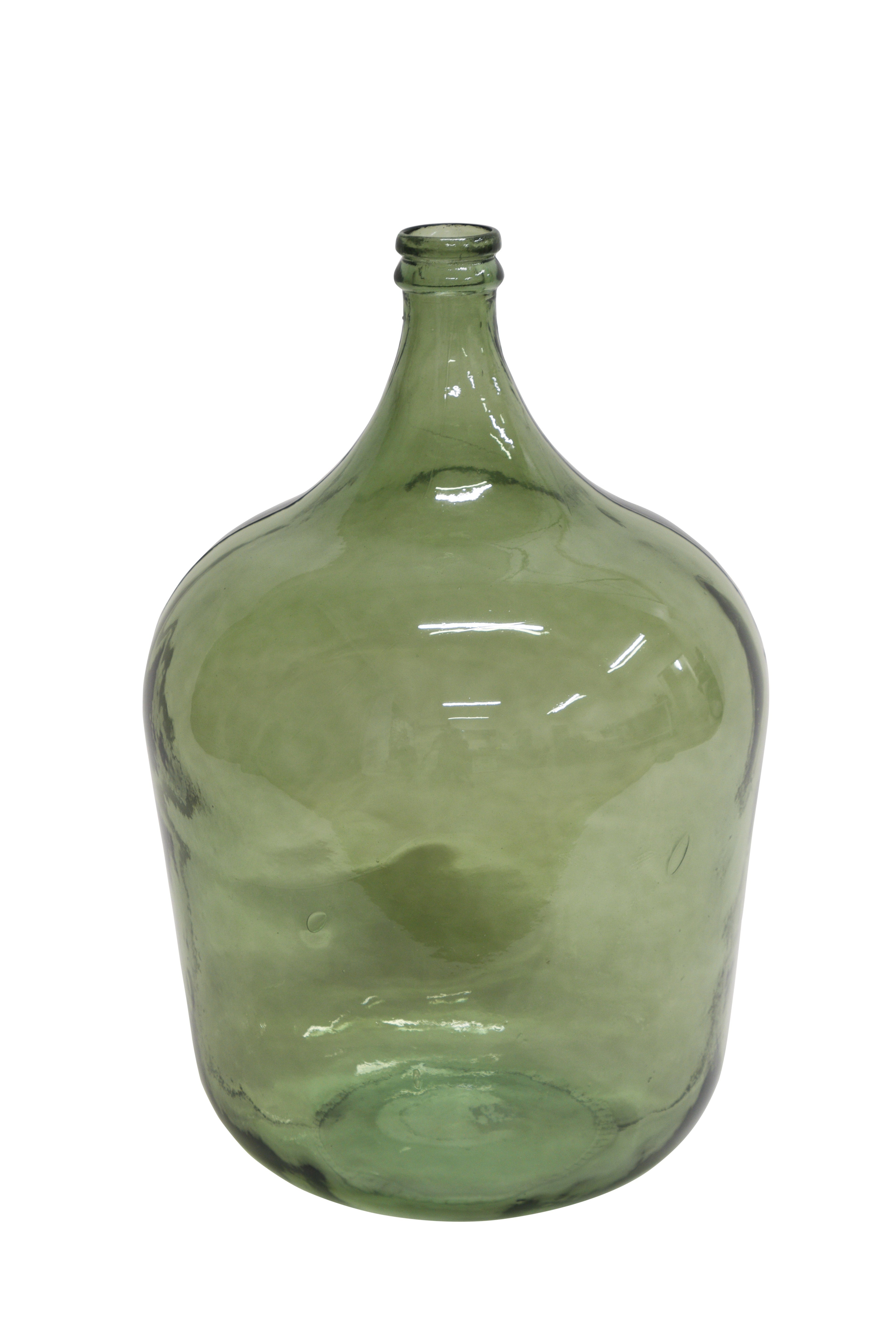 Alani Bottle 56cm Green tall glass vase