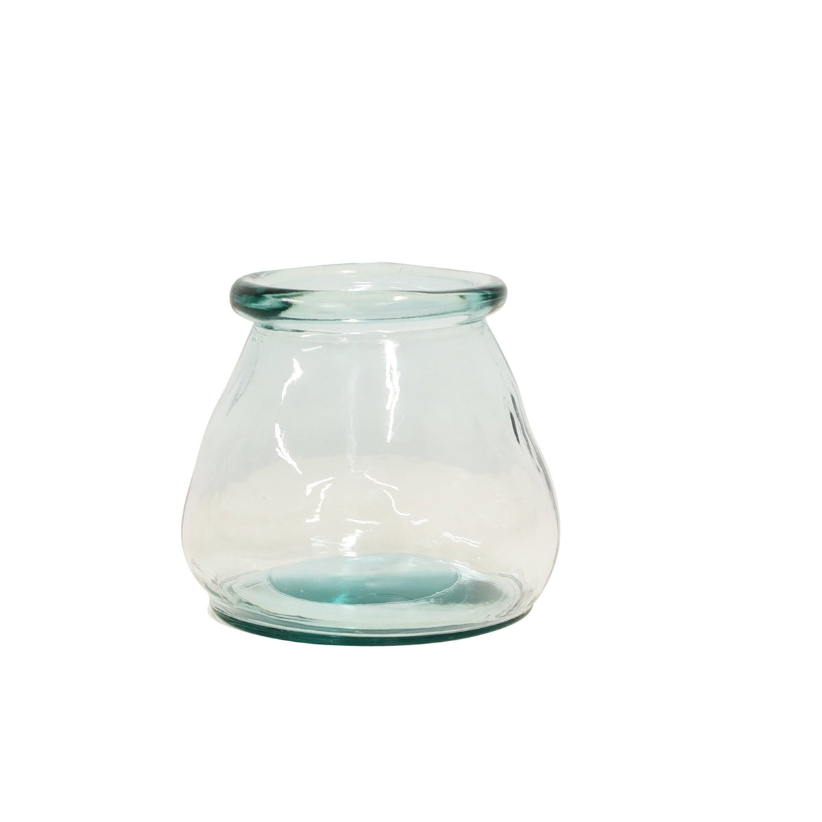 Hurricane Large Clear glass vase candle holder