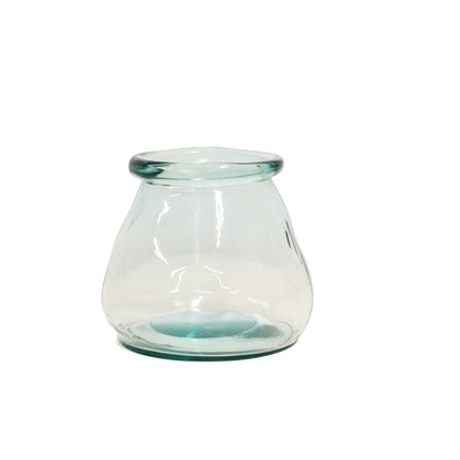 Hurricane Large Clear glass vase candle holder