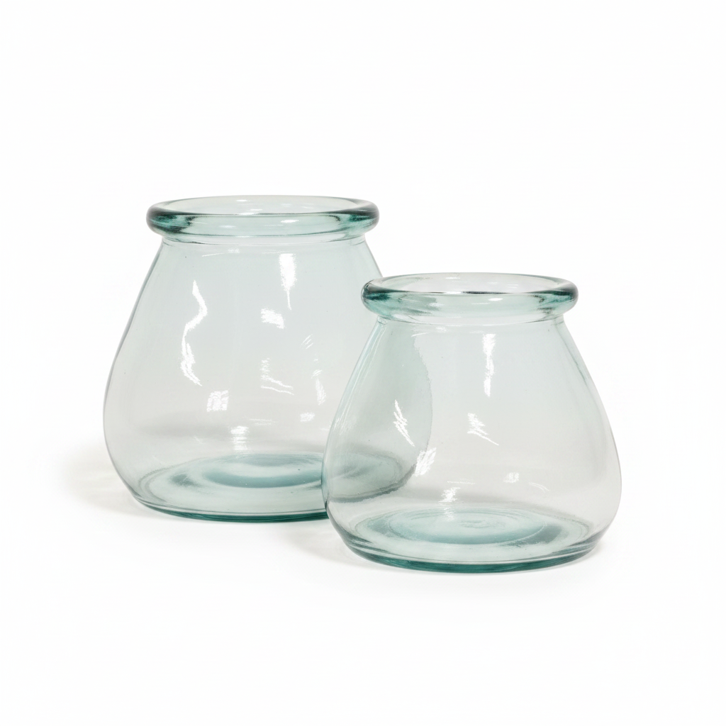 Hurricane Vase Large – Clear Set/2