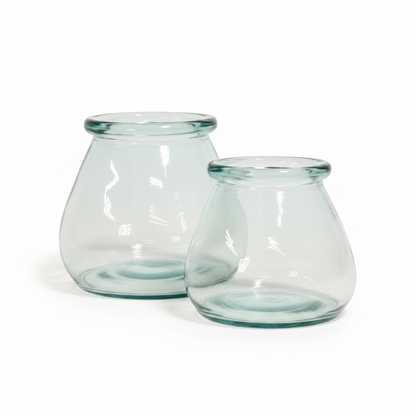 Hurricane Vase Large – Clear Set/2