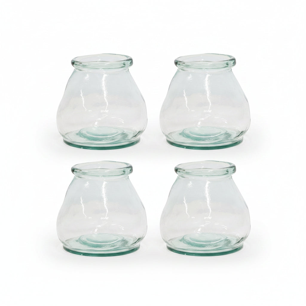 Hurricane Medium Clear glass vase candle holder