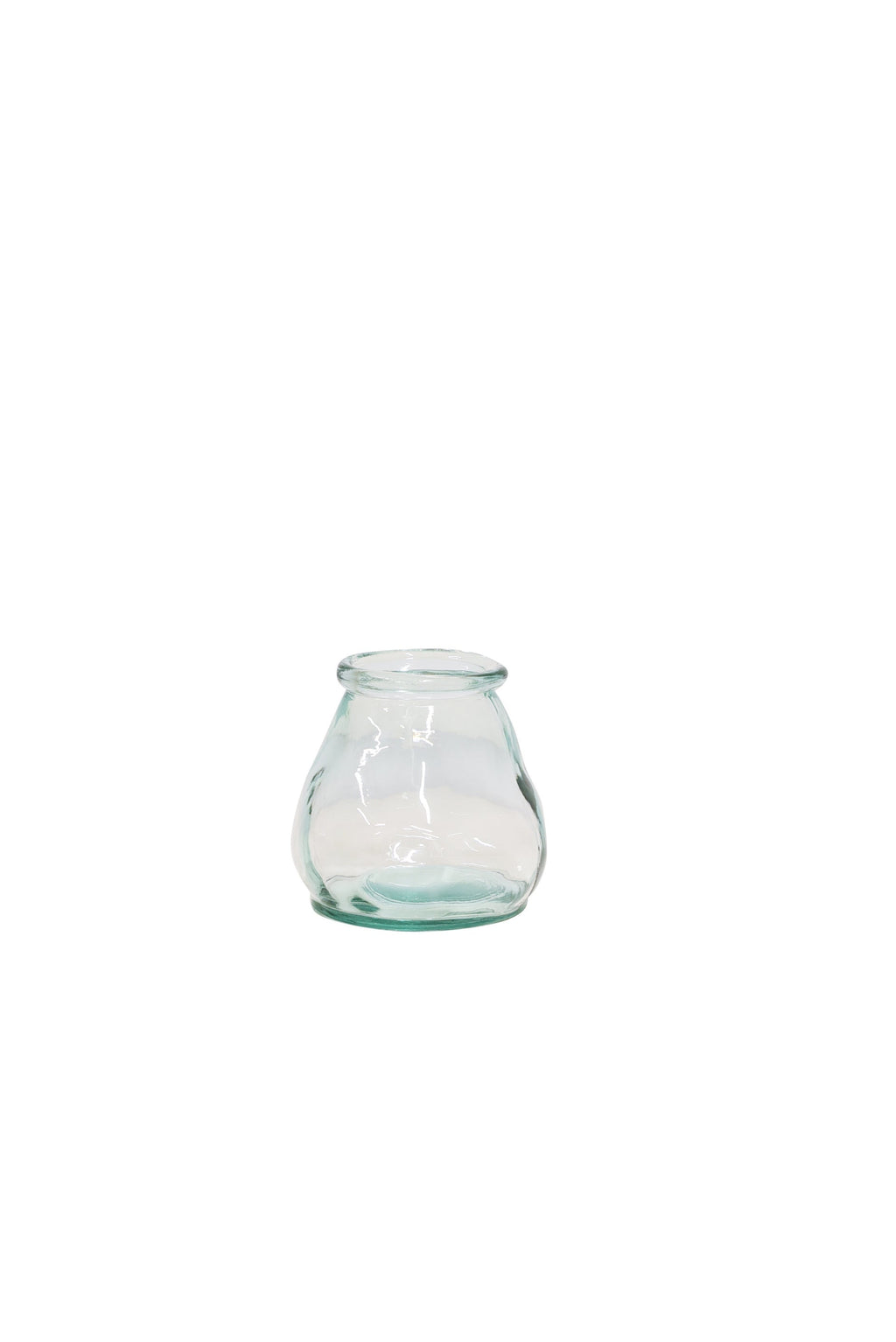 Hurricane Small Clear glass vase candle holder