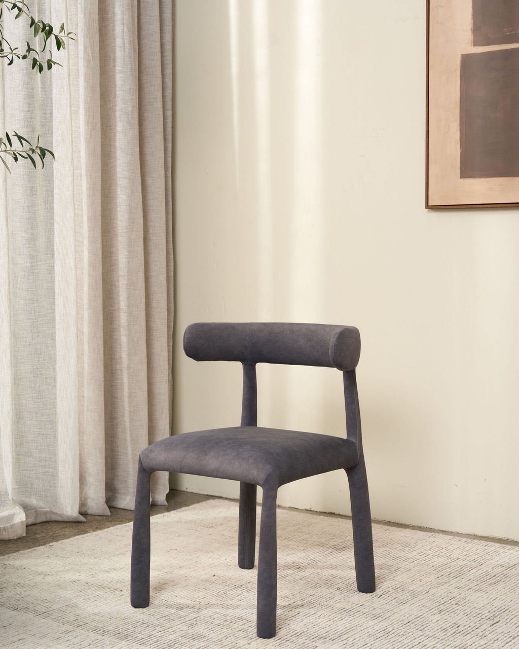 Lou Dining Chair - Steel Blue