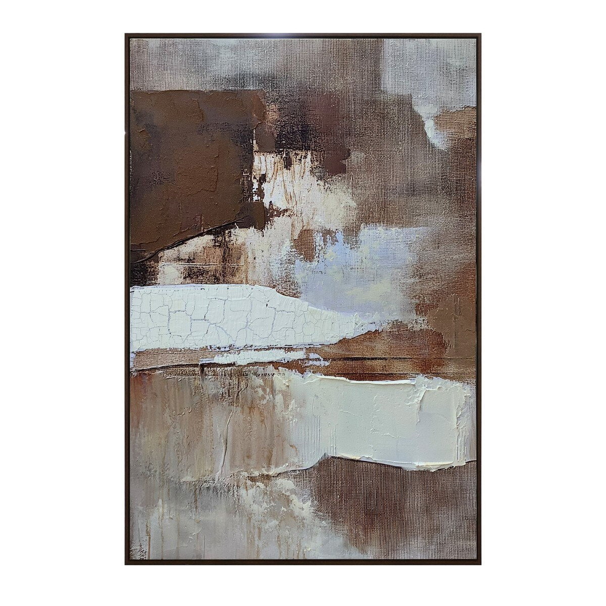 Abstract Hand Painted Framed Canvas Wall Art
