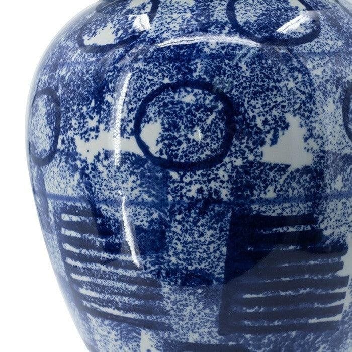 Abstract Pattern Lidded Jar