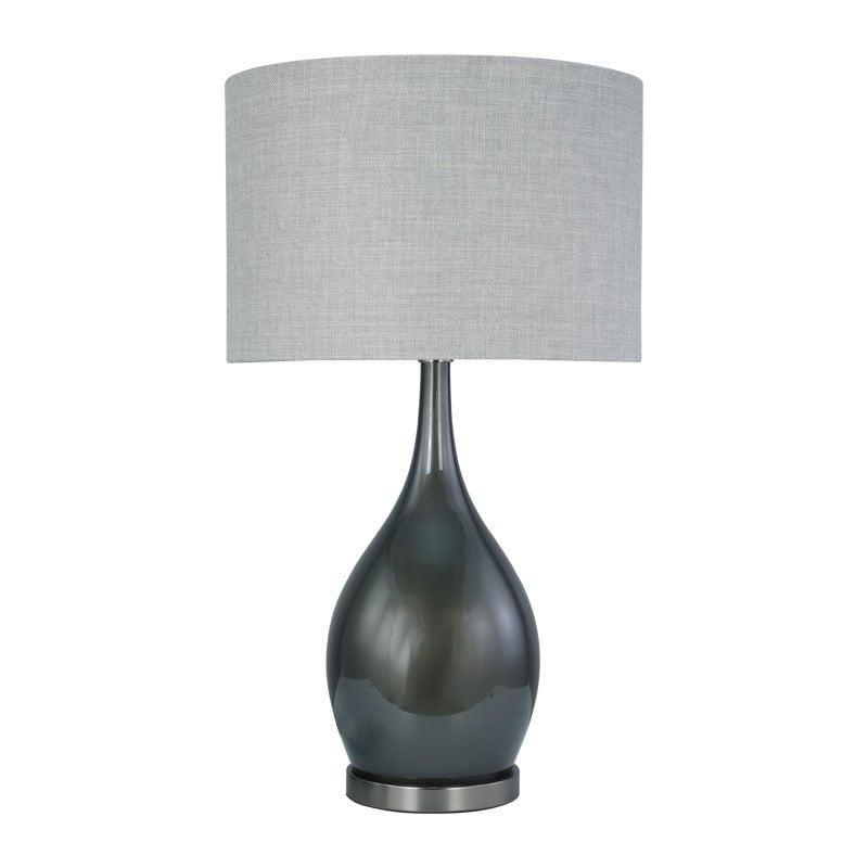 Acapulco Table Lamp - Charcoal + Cement Shade