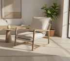 Acer Lounge Chair - Linen