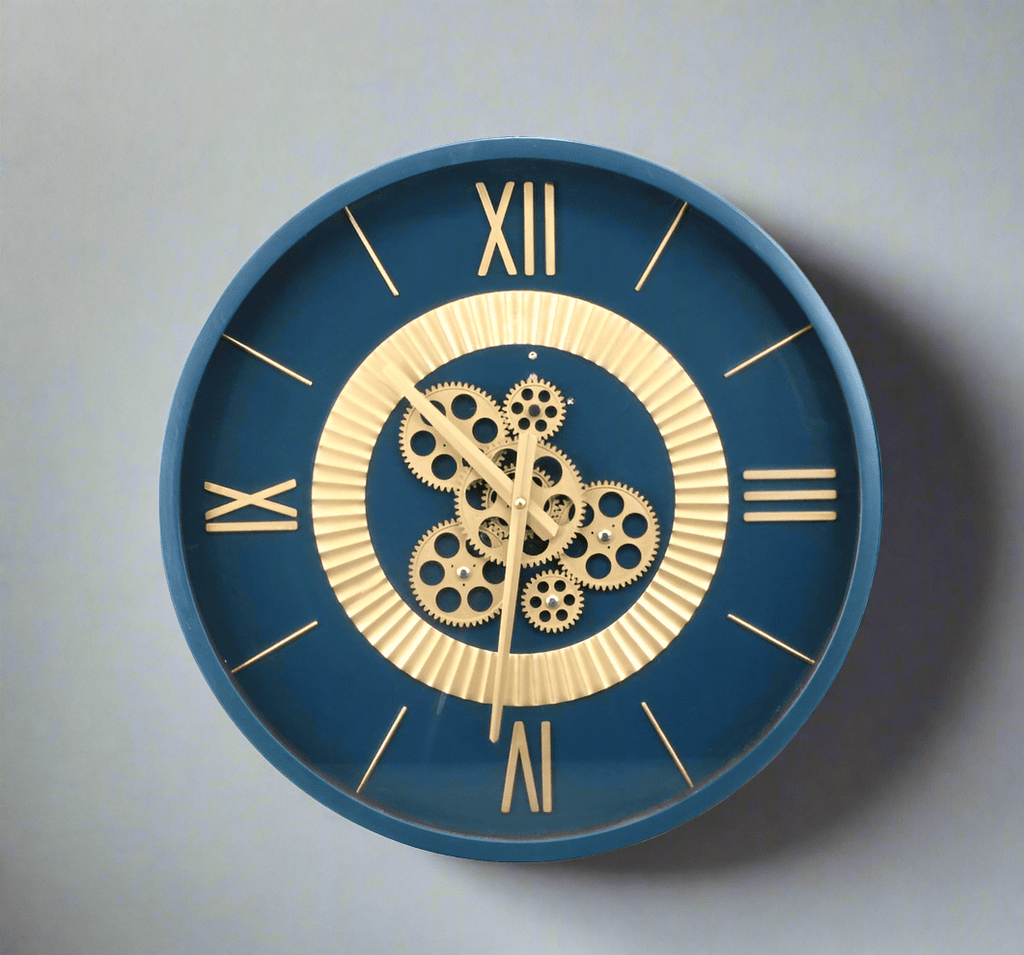 Agate Wall Clock - Royal Blue