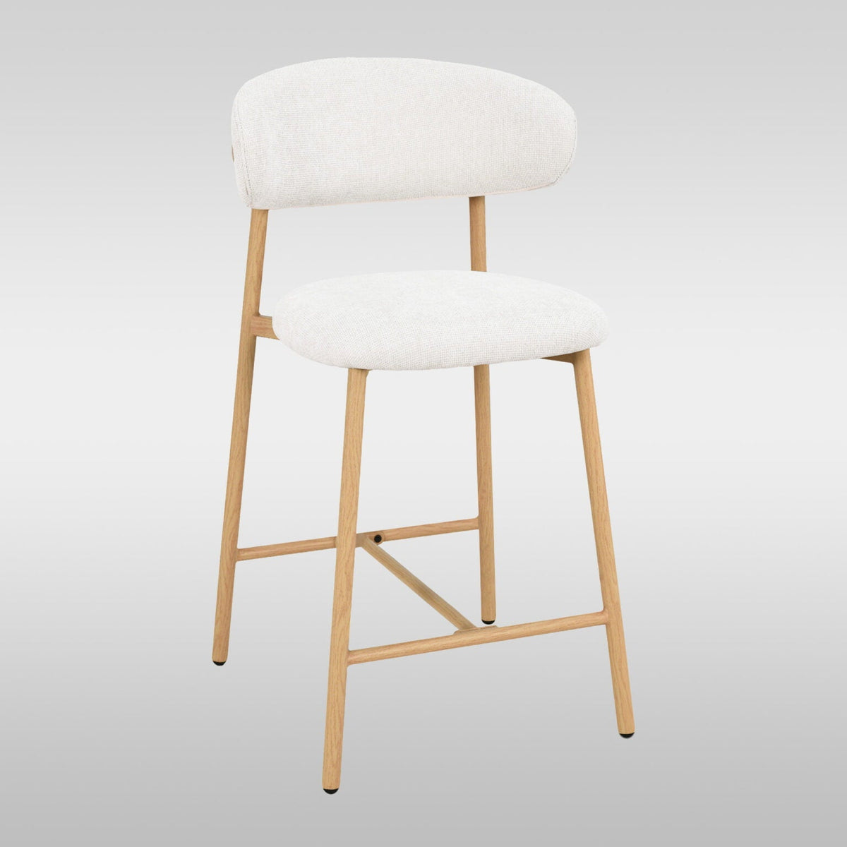 Alto Barstool – Cream & Natural (Set of 2)
