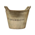 Aluminium Oval Champagne Bucket - Raw Gold
