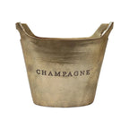 Aluminium Oval Champagne Bucket - Raw Gold
