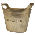 Aluminium Oval Champagne Bucket - Raw Gold