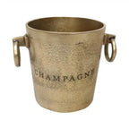Aluminium Round Champagne Bucket - Raw Gold
