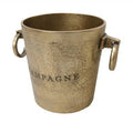 Aluminium Round Champagne Bucket - Raw Gold