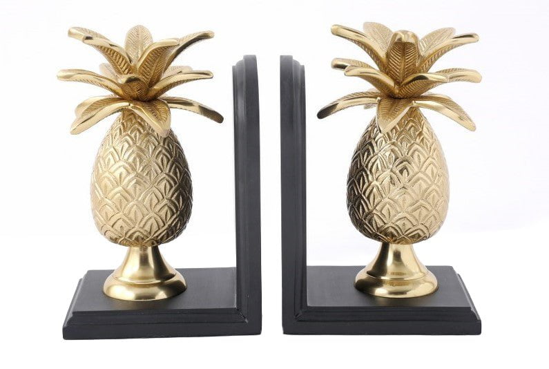 Pineapple Bookends Gold