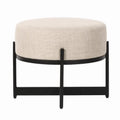 Amelia Upholstered Round Ottoman