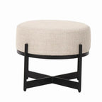Amelia Upholstered Round Ottoman