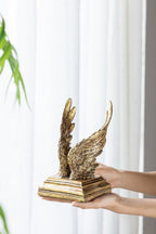 Angel Wing Book Ends - Gold